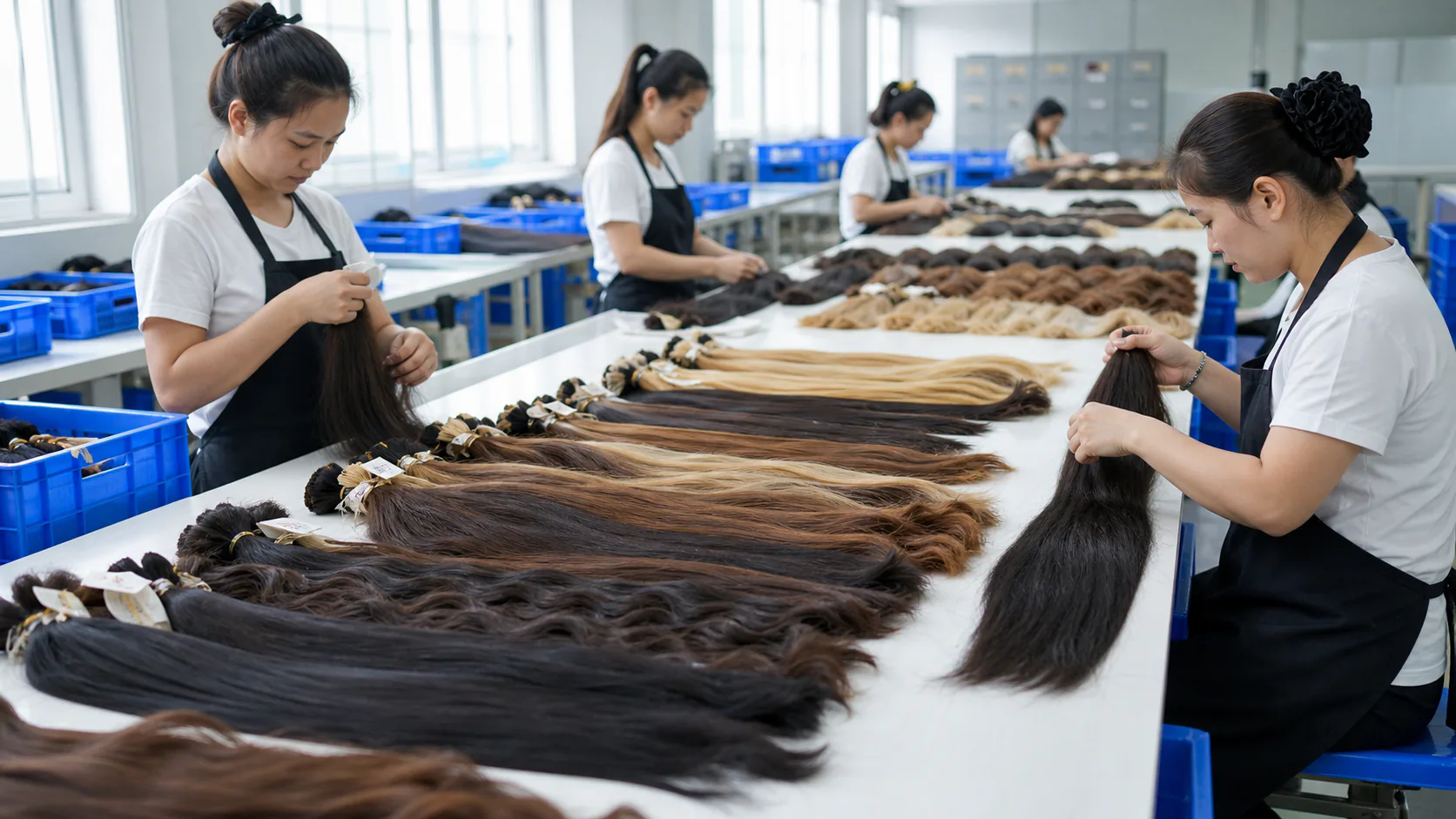 Hair Sorting process